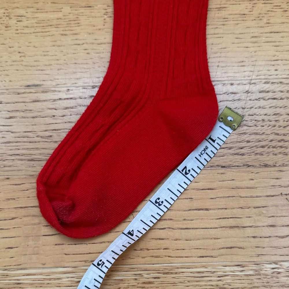 Vibrant Red Kids' Knee-High Socks